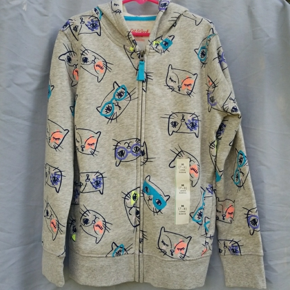 CAT & JACK-Girls Zip Up Jacket 😺